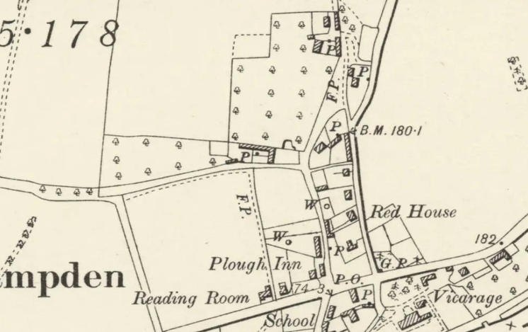 Clifton Hampden Map - 1897