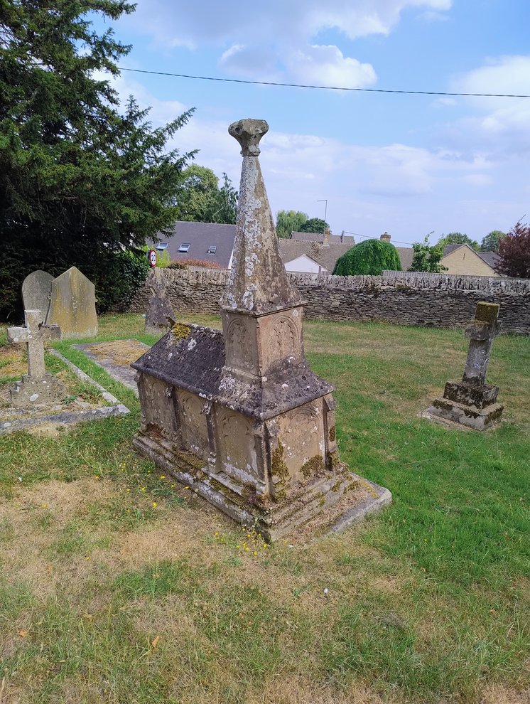 Church-shaped chest tomb of the Roberts family of Curbridge.